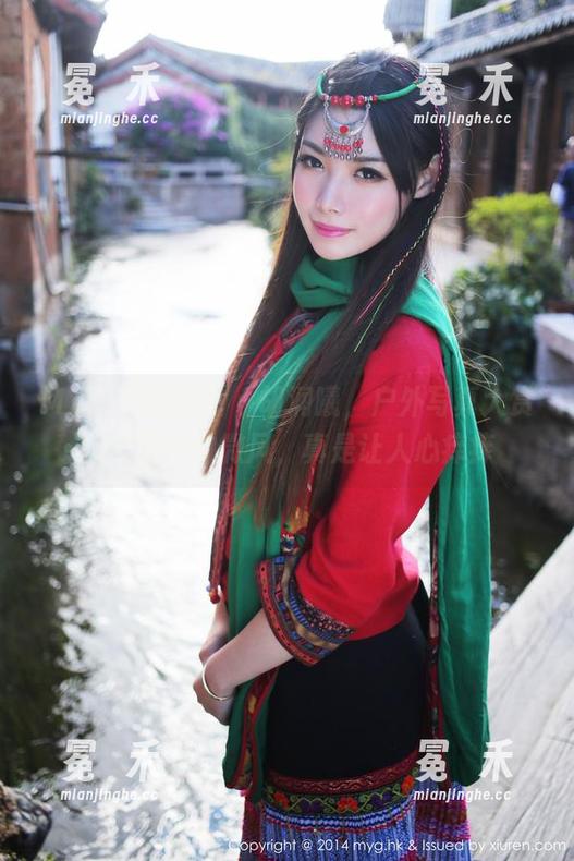 MyGirl美媛馆 - 胡润曦，户外写真大赏：美图中的微风，真是让人心痒痒