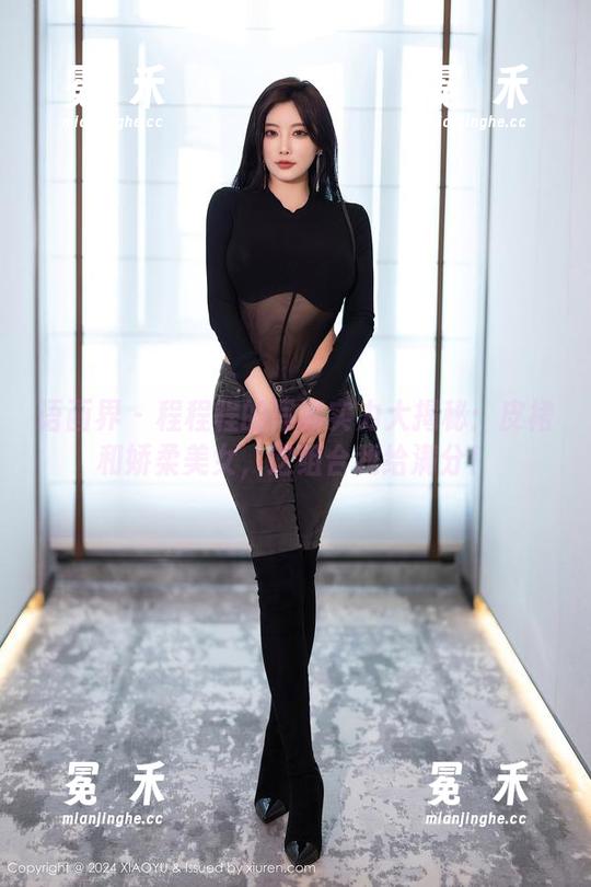 语画界 - 程程程的写真实力大揭秘：皮裙和娇柔美女，这组合我给满分！
